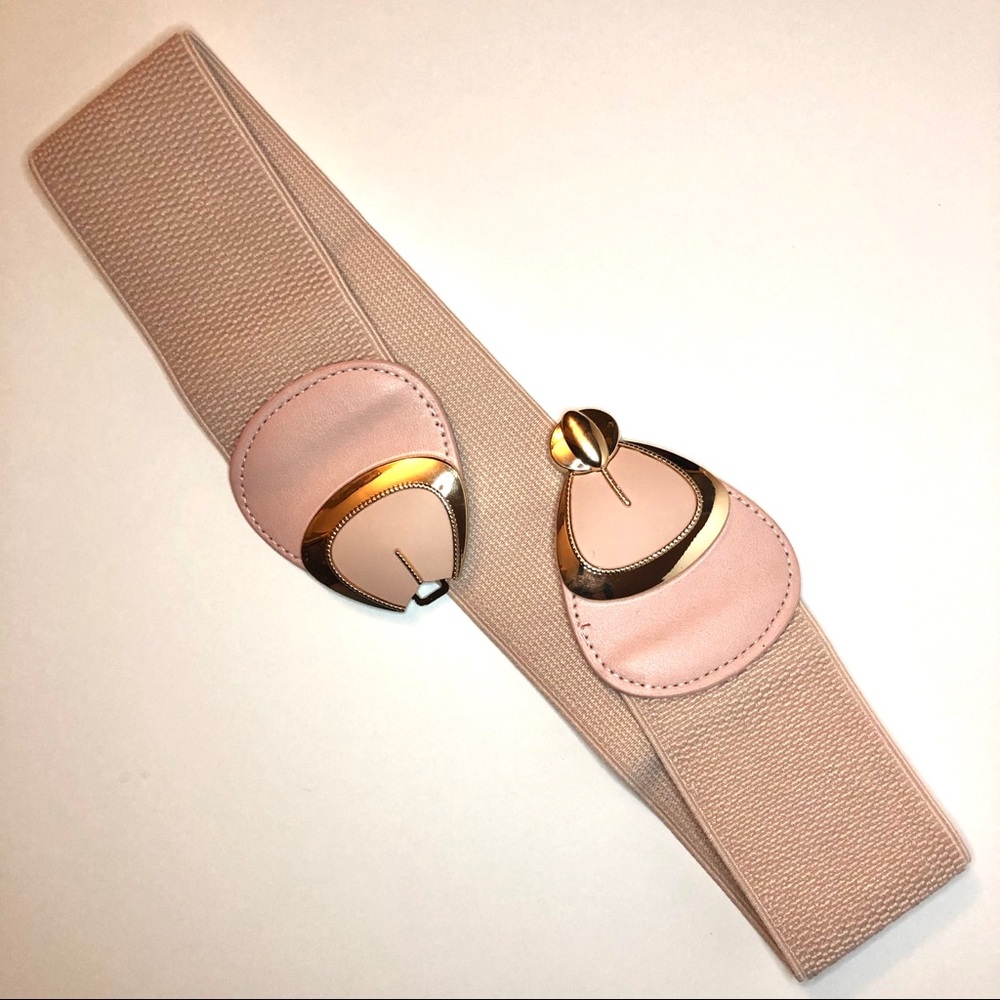 Elastic Belts with Bow Clasp pink brown gold - Picture 3 of 7